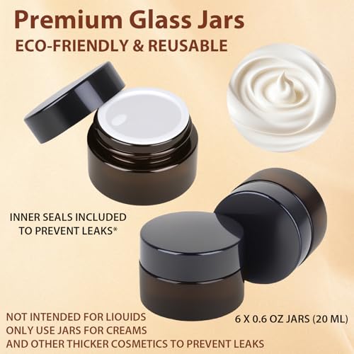 29-Pack TSA Approved Glass Travel Containers Set - Leak-Proof Skincare & Toiletry Bottles