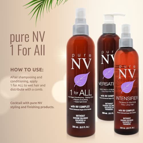 Weightless Leave-In Conditioner with Argan Oil & Keratin - Detangle & Frizz Control, 8.5 Oz