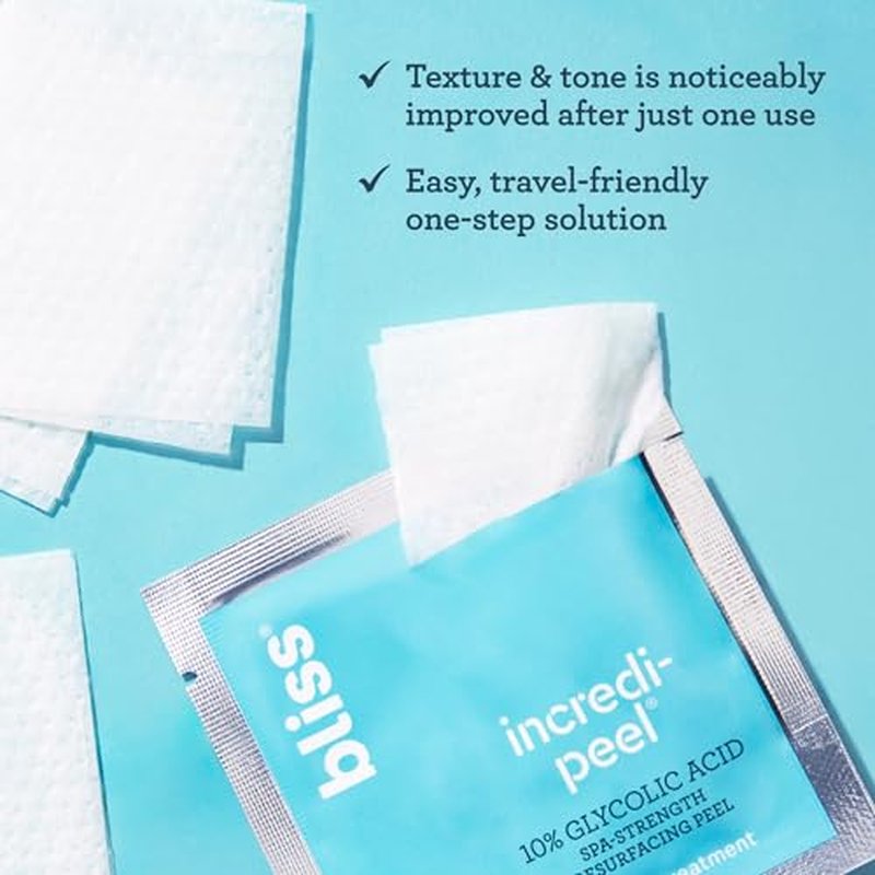 Bliss That¡¯s Incredi-Peel Glycolic Resurfacing Pads + Micro Magic Microdermabrasion Scrub ? At-Home Exfoliating Duo for Smooth, Glowing Skin ? Vegan, Cruelty-Free, Travel-Friendly