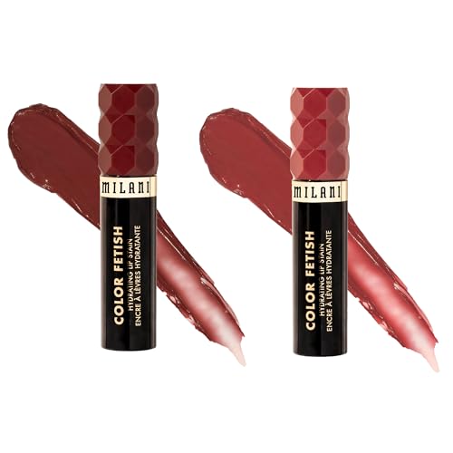 Milani Lip Stain Duo - Hydrating Semi-Matte Gloss & Matte Lipstick Set