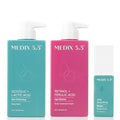 Medix 5.5 Retinol Age Rewind Body Cream + Glycolic Acid Exfoliating Body Wash + Glycolic Acid Exfoliating Booster Serum Set