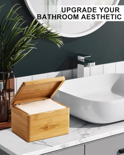 Disposable Facial Towels - 60 Count in Stylish Box for Skincare & Travel - Eco-Friendly, Ultra-Soft & Biodegradable
