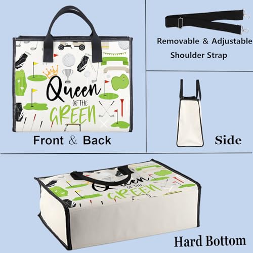 WZMPA Golf Queen Survival Kit Golf Player Gifts Queen of the Green Golf Zipper Bag Golfing Travel Accessories