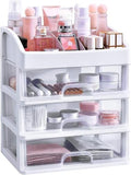 Makeup Organizer with 3 Drawers, Vanity Storage for Cosmetics & Jewelry