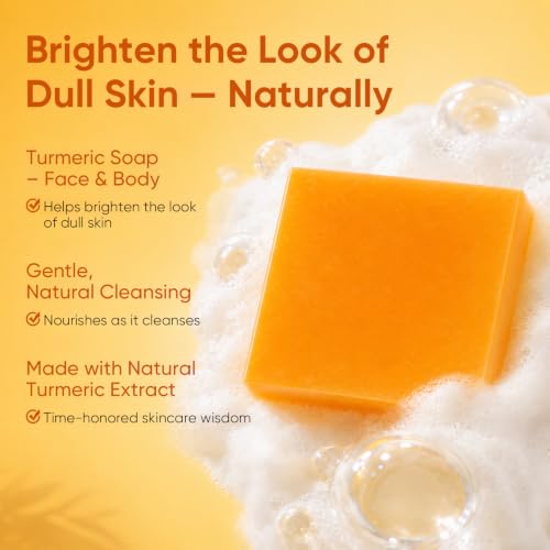 Turmeric Skin Care Set - Soap, Facial Cleanser, Toner & Clay Mask - 4 Packs