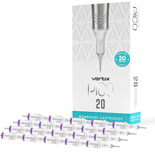 Vertix - Pico Membrane Cartridge Tattoo Needles 3 Round Liner 0.25mm