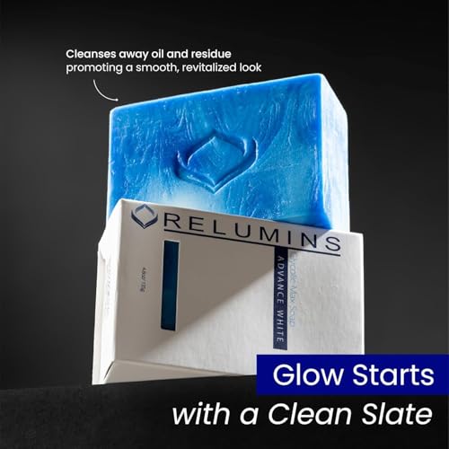 Relumins Glycolic Acid Soap Bar with Aloe and Salicylic Acid ? Gentle AHA Mild Peel for Smoother, Soothing Skin | Self-Care Exfoliating Bar Soap with Professional Spa Formula, 135g x 5 Bars