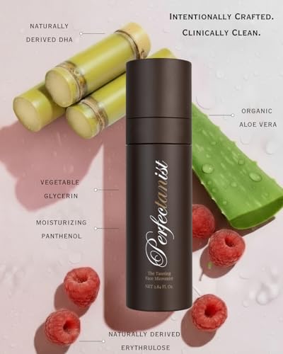 Self Tanner Facial Mist - Alcohol-Free, Hydrating Sunless Tan Spray 2.84 Fl Oz