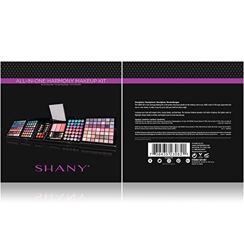SHANY HARMONY All-In-One Makeup Set with Eyeshadows, Blush, Lip Gloss & Brushes