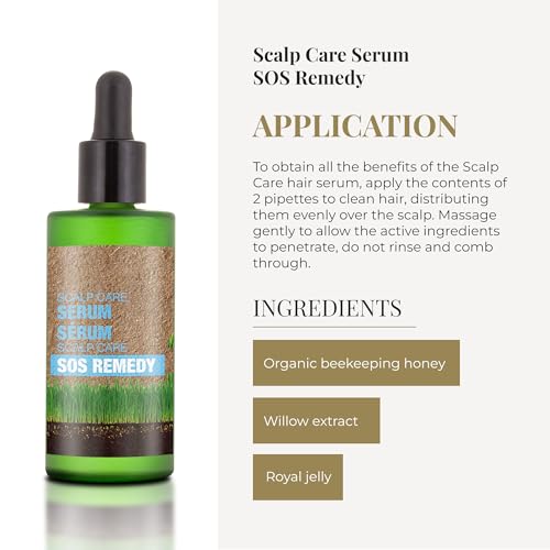 Sensitive Scalp Serum with Honey & Willow Extract - Hydrating Hair Treatment 45ml