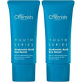 Skin Chemists Hyaluronic Acid 1% Eye Serum | Replumps, Brightens And De-Puffs Eyes | 0.5 Fl Oz (Pack of 2)