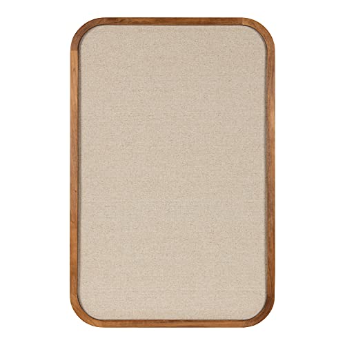 Kate and Laurel Hutton Rustic Brown Wall Pinboard 20x30 - Transitional Wall Organizer