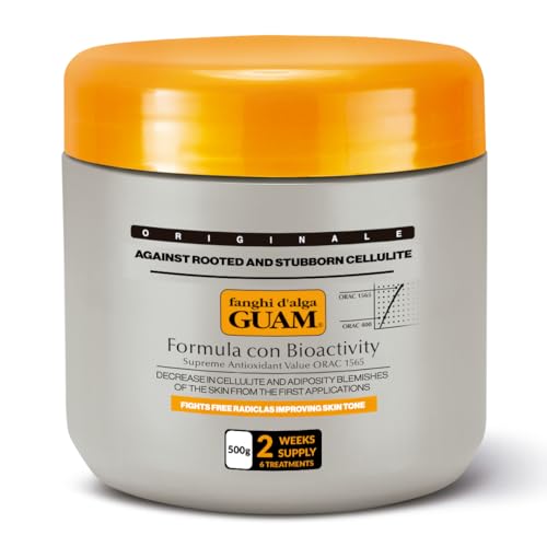 Guam Anti-Cellulite Body Wrap for Thighs & Legs, 17.6oz MAX Strength Hot Mud