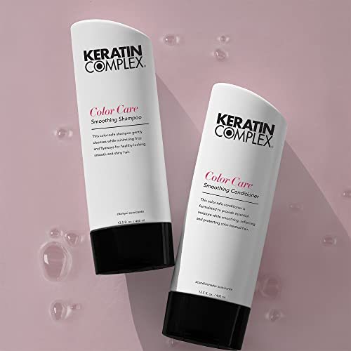 Keratin Complex Color Care Smoothing Shampoo 13.5 Fl Oz - Gentle, Color-Safe Hair Wash