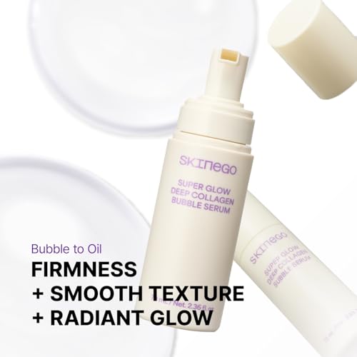 Pharmeus SKINEGO Super Glow Deep Collagen Bubble Serum with 1,005,189ppb Collagen ? Anti-Aging, Hydrating, Skin-Firming, Fine Line Care, Korean Skincare ? 2.36 fl.oz