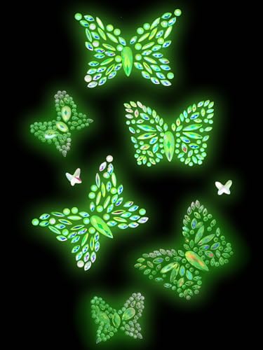 Leg Avenue Women's Adhesive Body Jewels Pasties Stickers - Aurelia Butterfly Edition