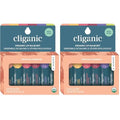 Cliganic Organic Lip Balm Set - 6 Tropical Flavors - 100% Natural Moisturizer for Cracked & Dry Lips (Pack of 2)