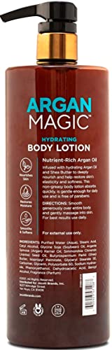 Argan Magic Unscented Hydrating Body Lotion with Argan Oil & Shea Butter - 32 oz