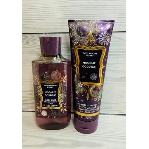 Bath & Body Works Women's Moonlit Goddess Wash and Body Cream 2 Piece Set