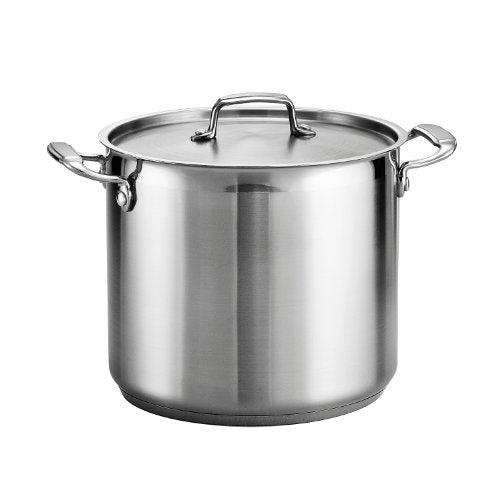 Tramontina Gourmet 12-Quart Stainless Steel Stock Pot with Lid, Induction-Ready