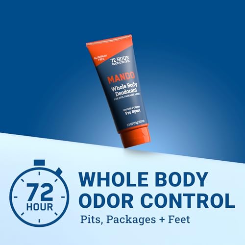 Men's Deodorant Cream Bourbon Leather 3 oz Tube - 2 Pack, Odor Control