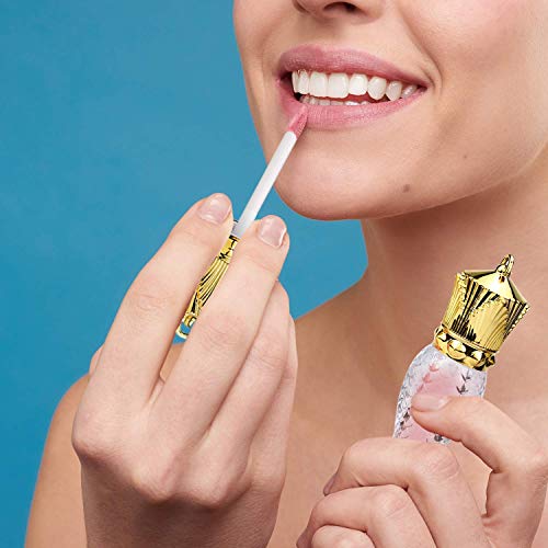 10 Pcs 5ml Mermaid Crown Clear Lip Gloss Tubes Vials Empty Refillable Lip Glaze Tubes DIY Cosmetic Container Lipstick Bottle with Crown Wand Makeup Travel Lipgloss Bottle for Women Girl