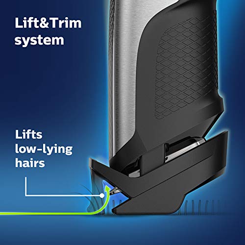 Cordless Electric Beard & Hair Trimmer with 40 Length Settings, Accessories, Black - BT5511/49