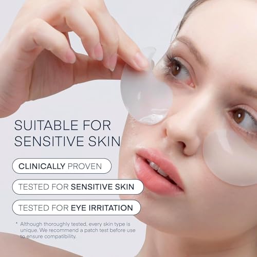 TEREZ & HONOR Caffeine Eye Patches - 6 Pairs Korean Hydrogel Under Eye Masks for Dark Circles, Puffiness, Bags - Undereye Brightening, Hydrating & Cooling, Travel & Gift Ready Skincare Eye Pads