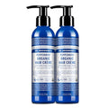 Organic Hair Crème Peppermint 6oz Pack of 2 - Leave-In Conditioner & Styling Cream