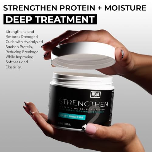Protein Deep Conditioner for Curly Hair - Strengthening & Moisturizing - 8oz