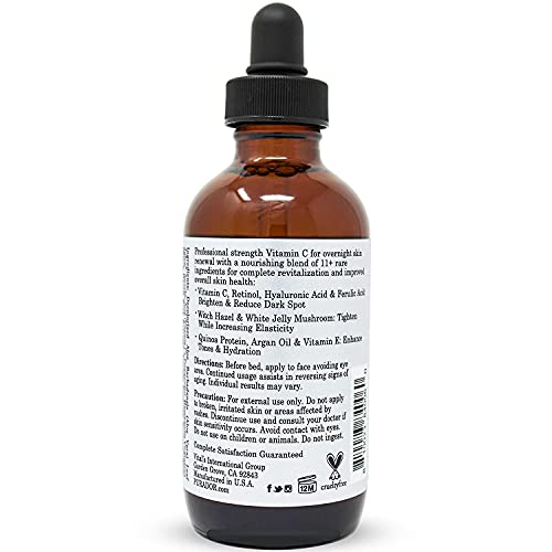 Vitamin C Serum with Derma Roller Set for Dark Spots & Anti-Aging Skin Care