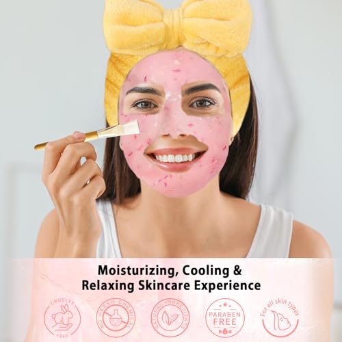 Pjordo Jelly Masks Set 10 Pack with Mixing Bowl - Classic Kit for Hydrating & Nourishing Skin - Variant: 10T