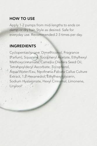 Hydrating Hair Oil with Squalane & Camellia Seed for Extensions & Frizz Control