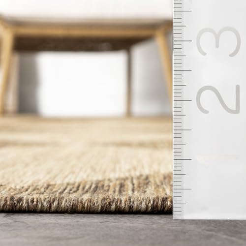 nuLOOM Sabina Brown Trellis Indoor/Outdoor Area Rug, 4' x 6' - Water & Fade Resistant