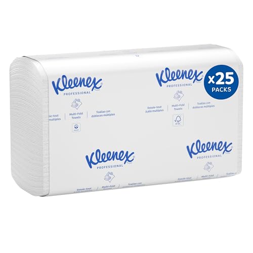 Kleenex Professional Multifold Paper Towels Bulk 25 Packs - 120 Sheets Each