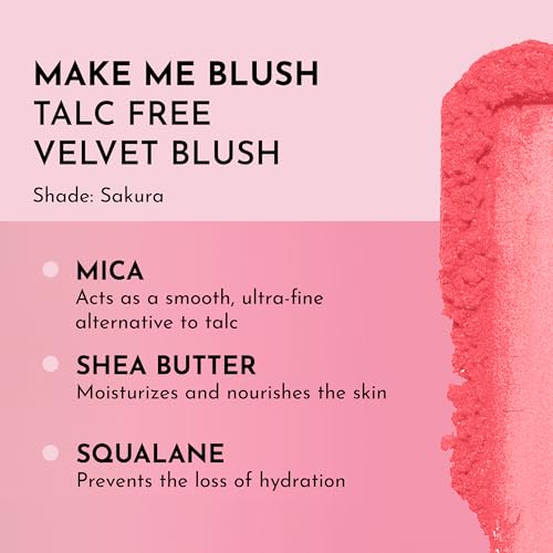 Make Me Blush Talc-Free Velvet Blush - Sakura - Natural Finish, 0.18 oz