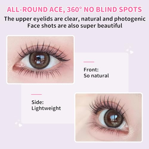 Elyzza Idol Lash Extension Kit 10-12mm Cluster Lashes With Thin Lash Band C+ Curl Natural Look False Eyelash Clusters With Bottom Lashes Faux Lash Clusters Extensions For DIY Individual Lashes at Home