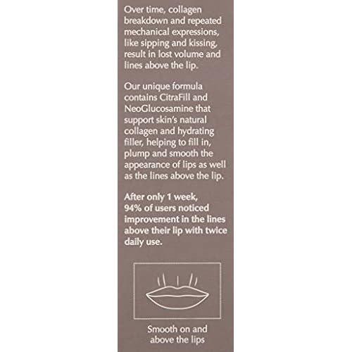 EXUVIANCE Targeted Lip Filler with Neoglucosamine, CitraFill, Glycerin and Peptides, Fragrance-Free, 10 g.