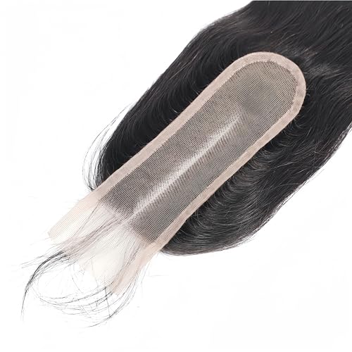 22 Inch Brazilian Straight Human Hair Lace Closure 2x6 Deep Middle Part