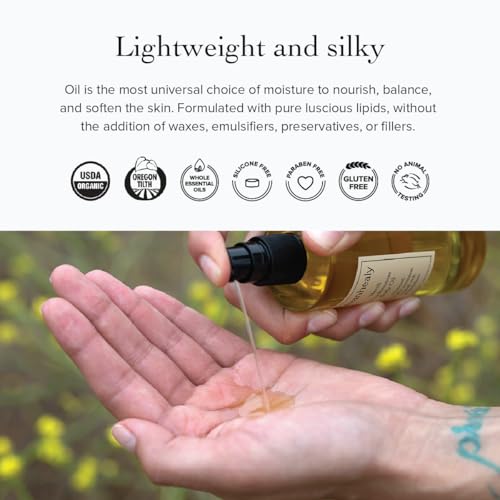 Organic Body Oil with Jojoba, Sesame & Sunflower Oil - Moisturizer & Massage Oil