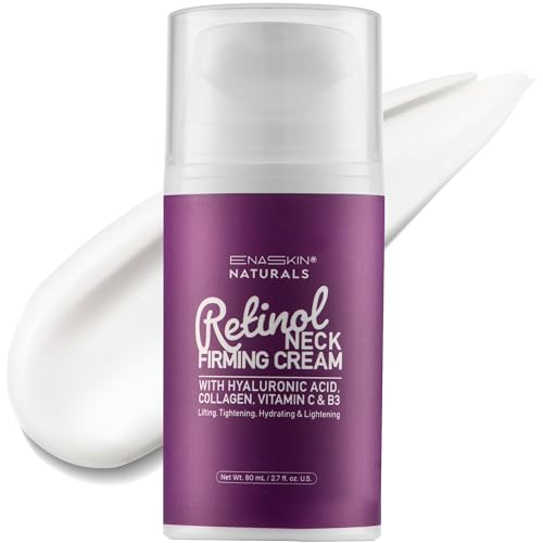 Retinol Neck Firming Cream: Advanced Face Tightening and Lifting Cream with Hyaluronic Acid, Collagen and Vitamin - Tightening Wrinkles, Firming Sagging Skin on Face, Neck, D?collet? - 2.7 Oz