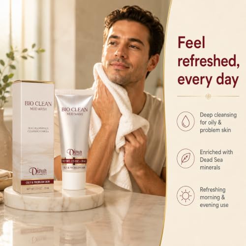 Bio Clean Mud Wash for Oily & Problem Skin - Organic Deep Cleansing 70ml