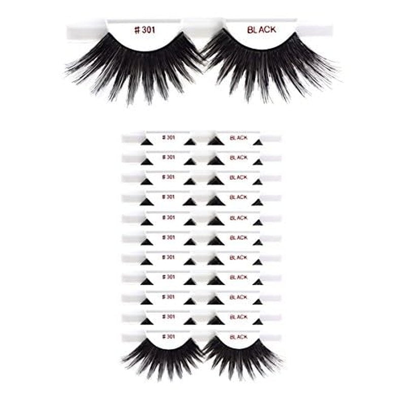 12 packs #301 Christina 100% Human Hair Fake Eyelashes