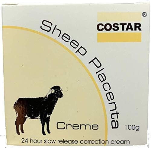 Costar Sheep Placenta Cream – 100g – 24-Hour Slow Release Formula with Placenta Extract and Lanolin – Hydrating and Correcting Skin Cream – Made in Australia