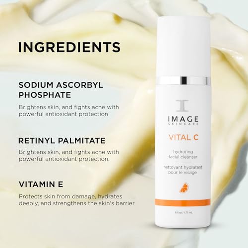 Hydrating Facial Cleanser 6 Fl Oz - Suitable for All Skin Types - IMAGE Skincare