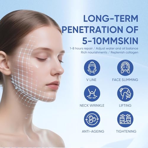 Double Chin Lifting Mask, Firming Mask for Face and Neck Lifting, Tightening and Firming For Women (4PCS)