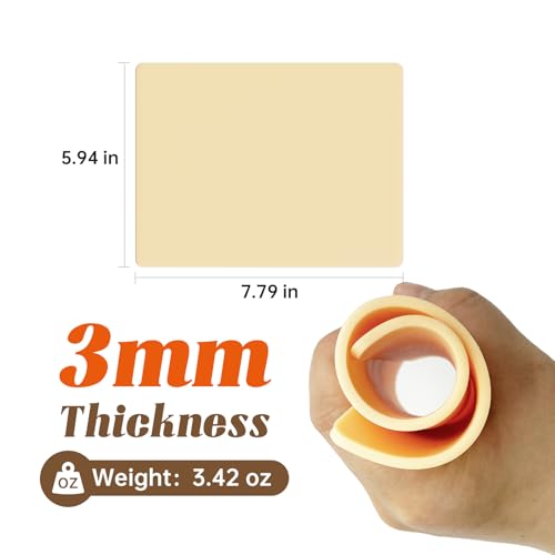 15pcs Tattoo Practice Skin Sheets 3mm Thick Fake Skin for Beginners & Pros