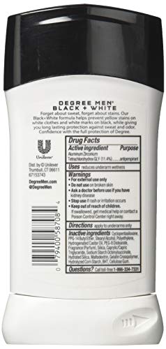 Dove Men Ultra Clear Black & White Deodorant 2.7 oz 6 Pack
