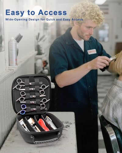 Krypthos Travel Hard Case for Hair Clippers & Barber Tools, Water-Resistant