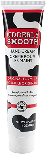 Udderly Smooth Hand Cream 4 oz Pack of 6 - Original Moisturizer for Dry Skin